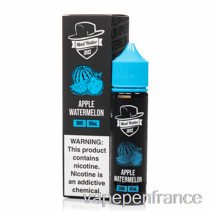 Pomme Pastèque - Chapelier Fou - Stylo Vape 60ml 0mg